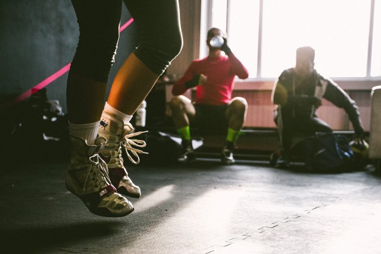 people exercising at gym